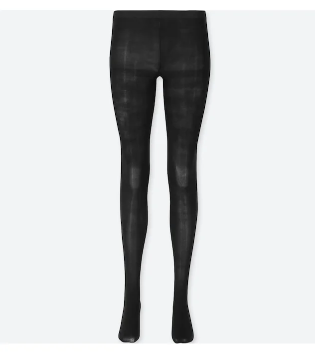 UNIQLO Women Heattech Knitted Tights (Check) ($3.90) ❤ liked on