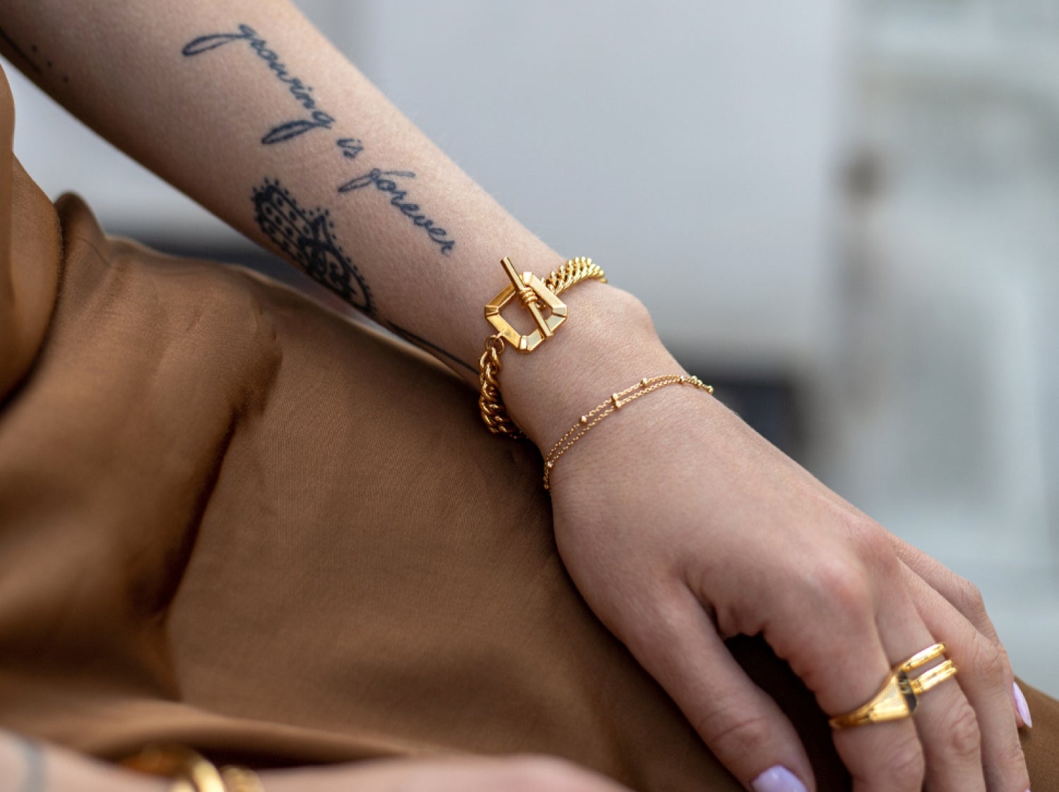 【MISSOMA】LUCY WILLIAMS コブラ チェーン ブレスレット Lucy Williams Cobra Snake Chain Bracelet | 18ct Gold Plated