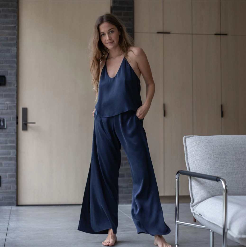 Eileen Fisher Black Silk Pants Eileen Fisher Black Silk Pants