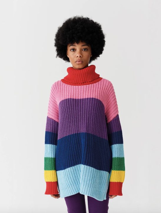 Lazy Oaf Lazy Oaf Lazy Rainbow Knit Roll Neck