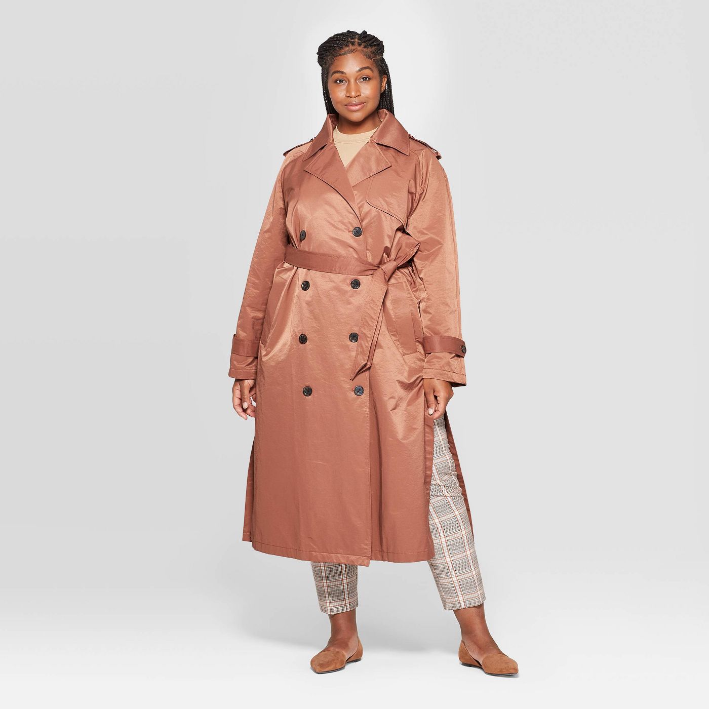 A New Day + Plus Size Trench Coat
