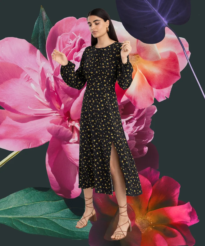 Best Dark Floral Dresses: Black Flower Print 2019