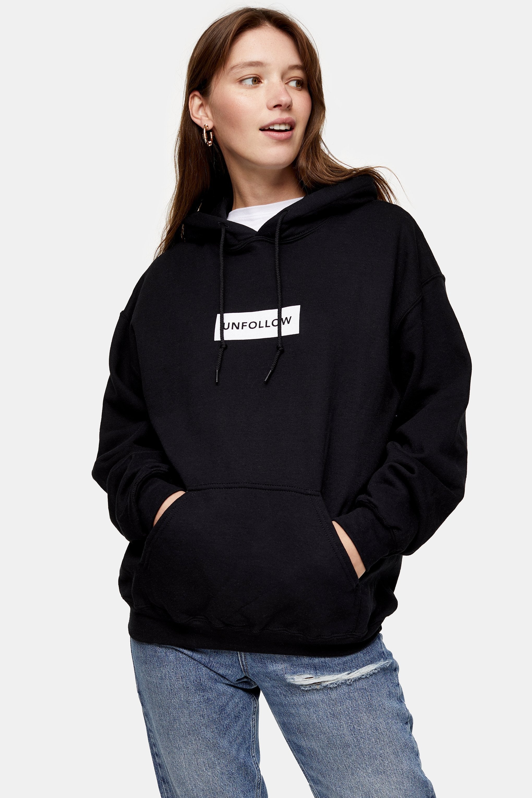 Topshop sales relaxed hoodie