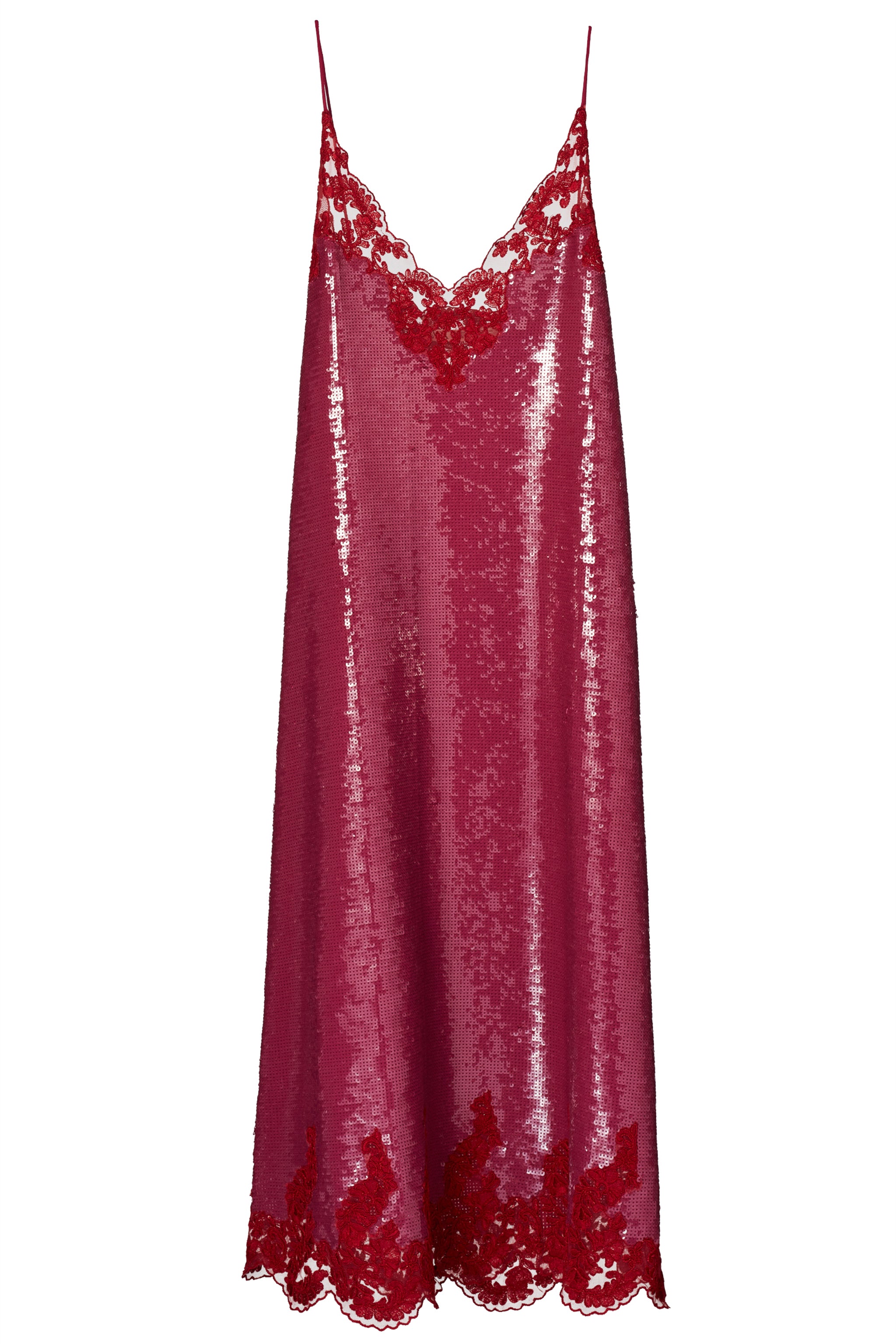 zara red sequin suit
