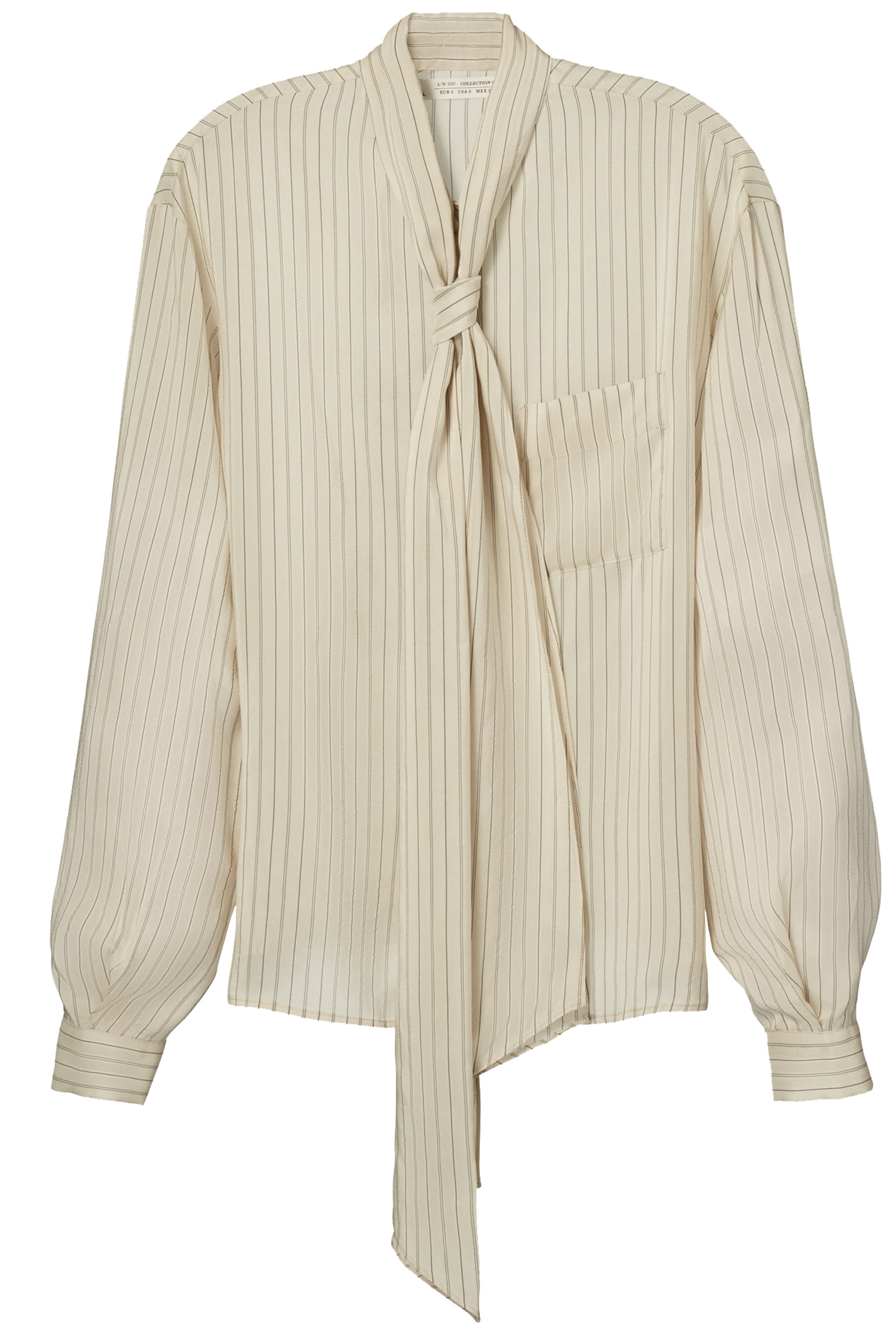 Zara Campaign + Striped Shirt With Tie