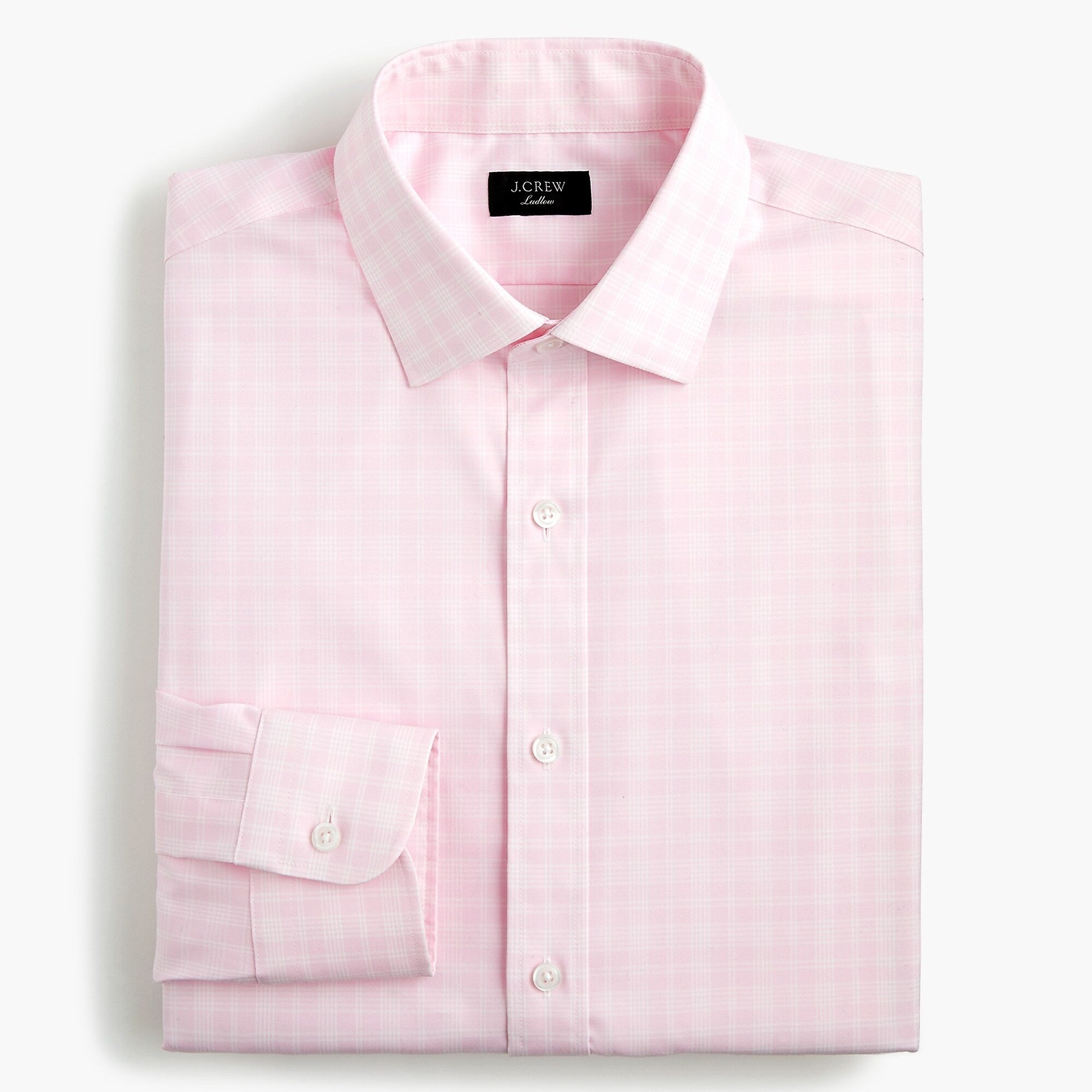 Slim Ludlow Easy-Care Stretch Cotton Dress Shirt