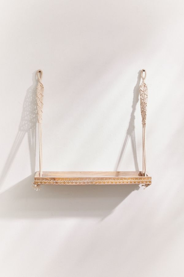 Urban Outfitters + Esmeralda Macramé Hanging Shelf