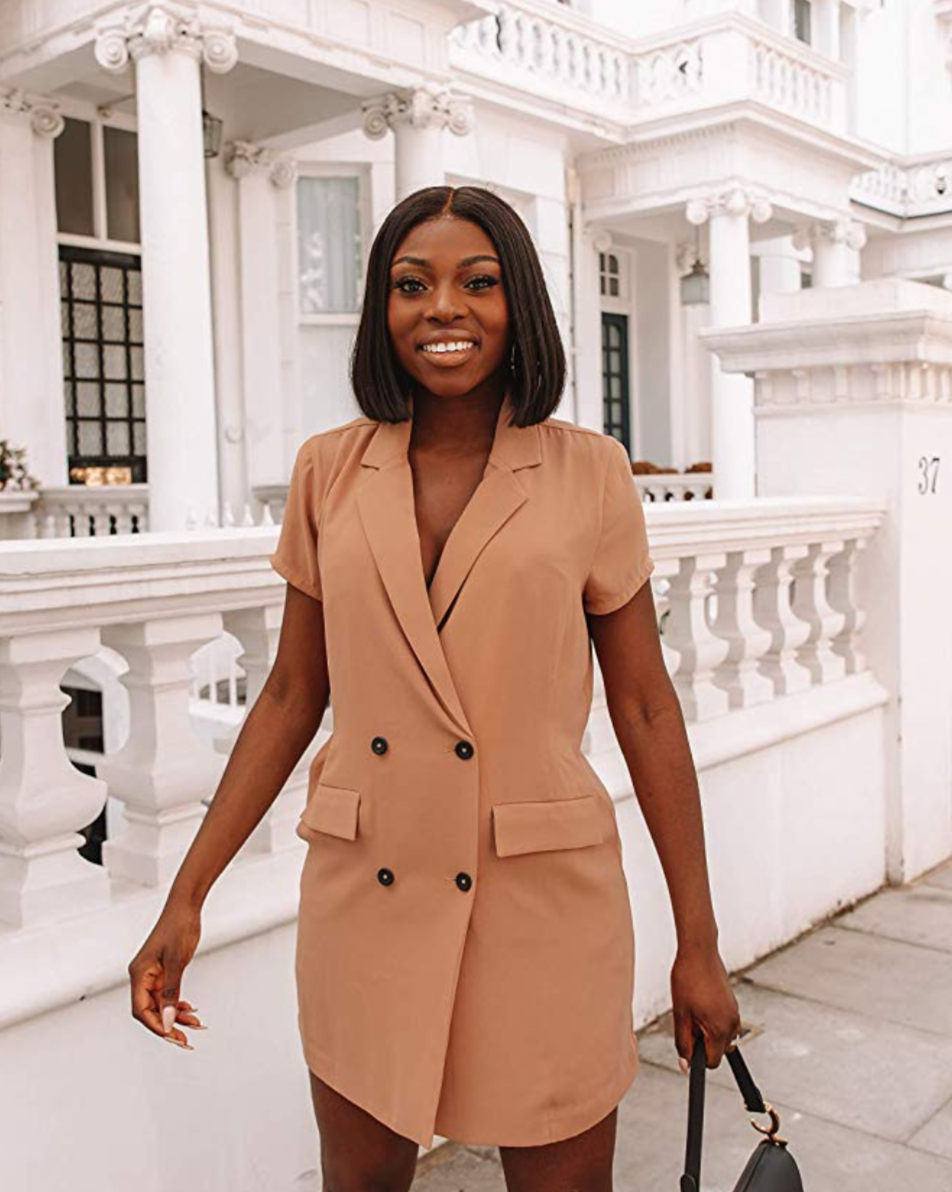 The Drop Double Breasted Suit Mini Dress