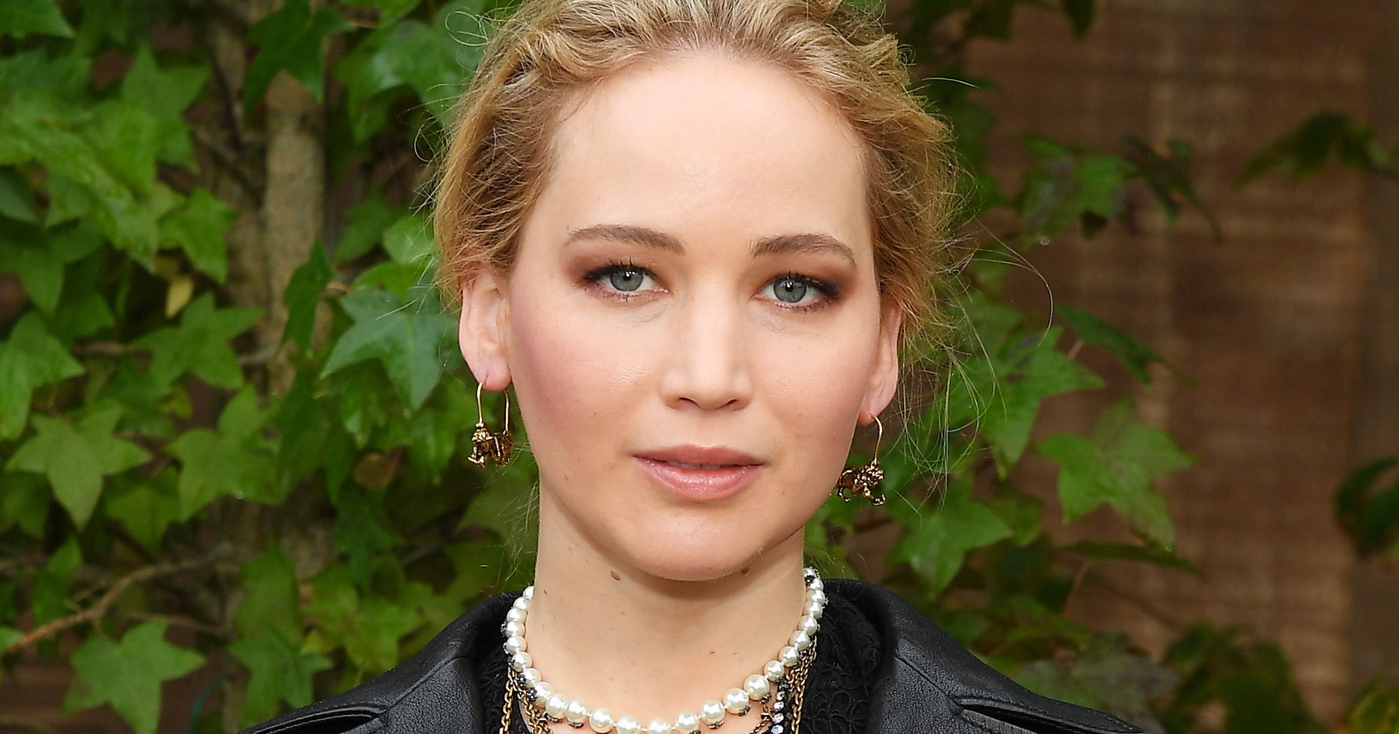 wedding day jennifer lawrence wedding dress photos