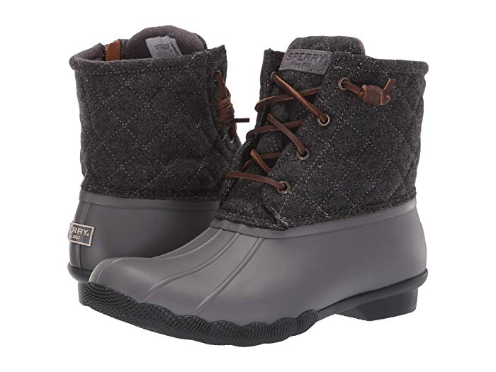 sperry saltwater duck boots wool