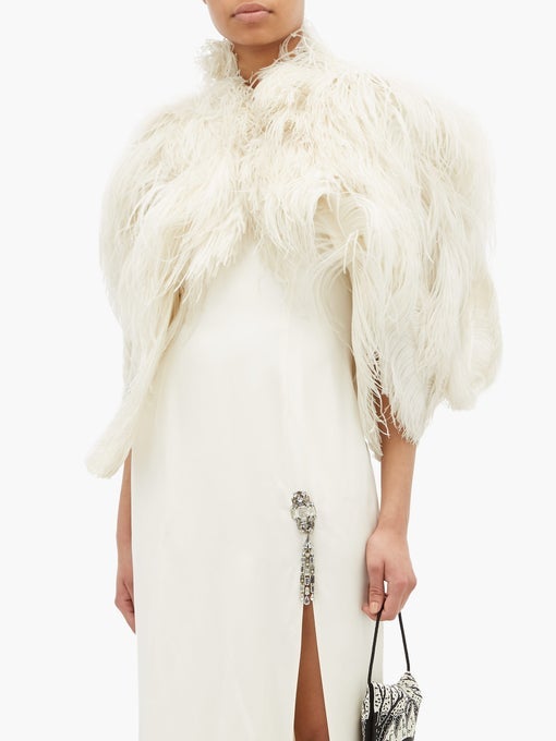 William Vintage 1930s Ostrich Feather Bolero Jacket