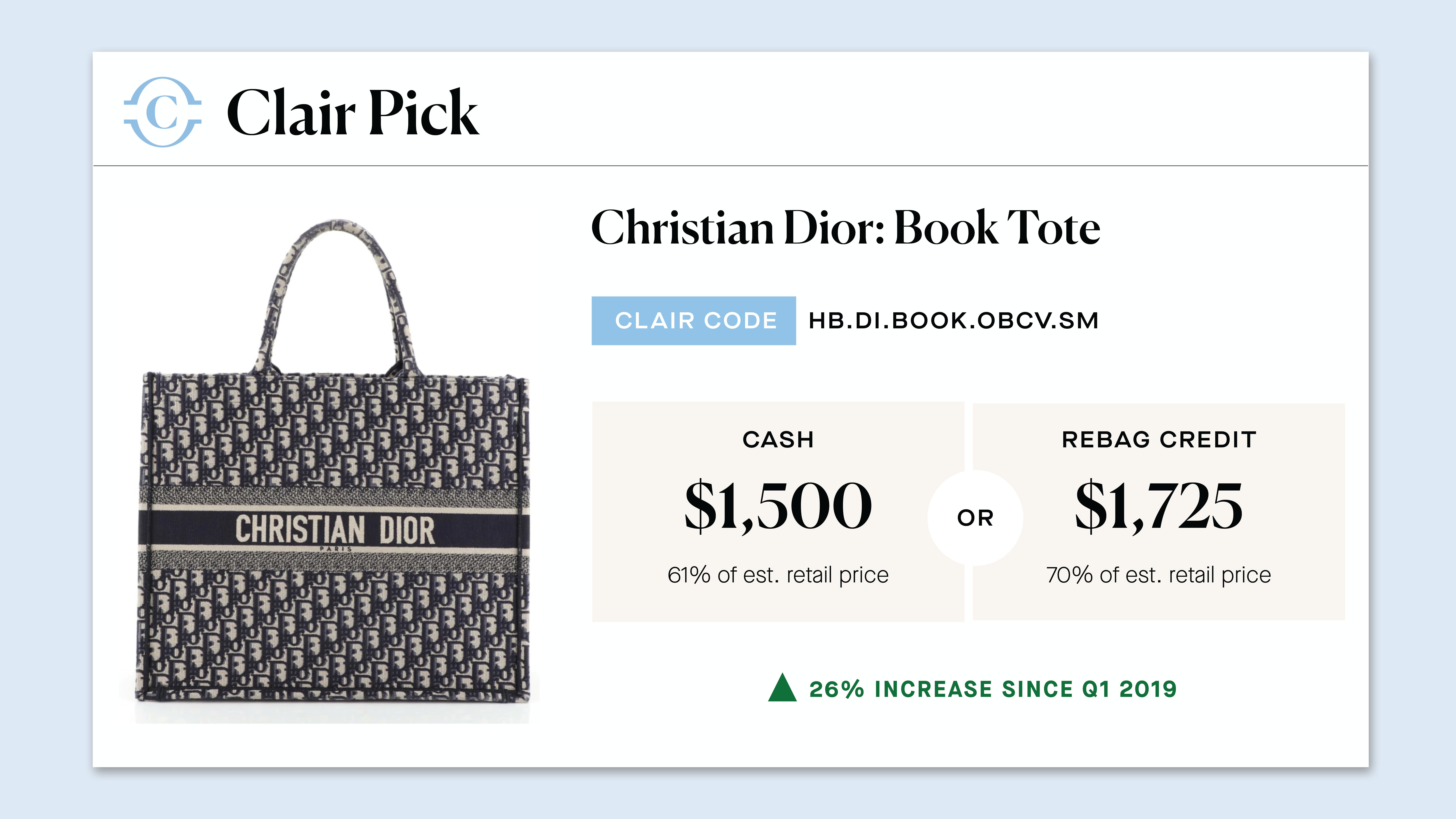 Rebag New Clair App Finds Designer Handbag Resale Price