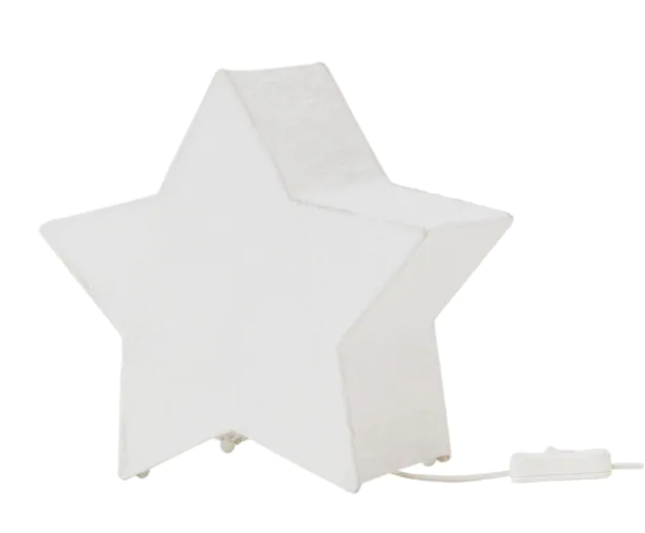 IKEA STR LA Table decoration w LED light bulb star shaped white