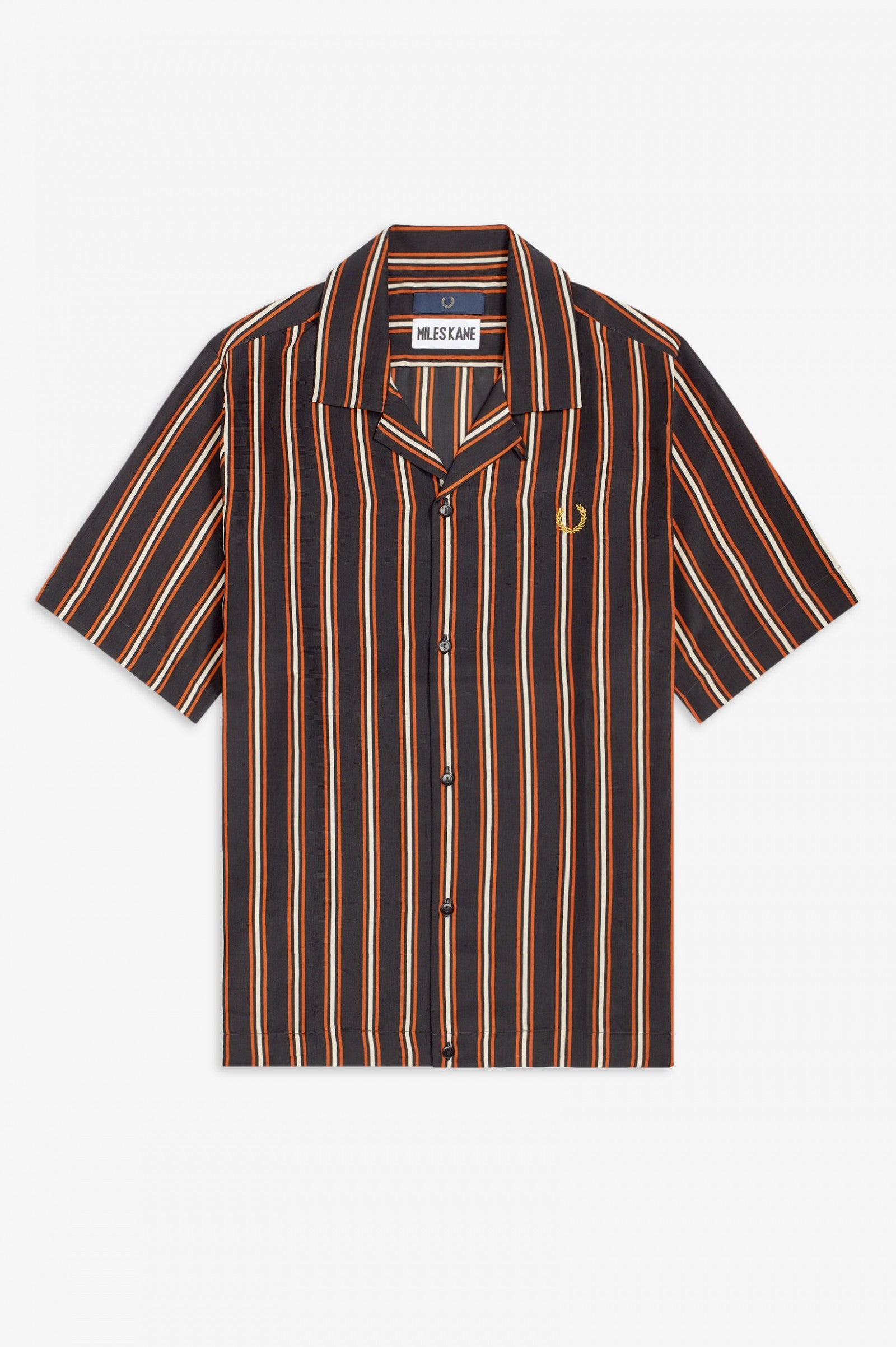 Fred Perry Miles Kane Striped Bowling Shirt