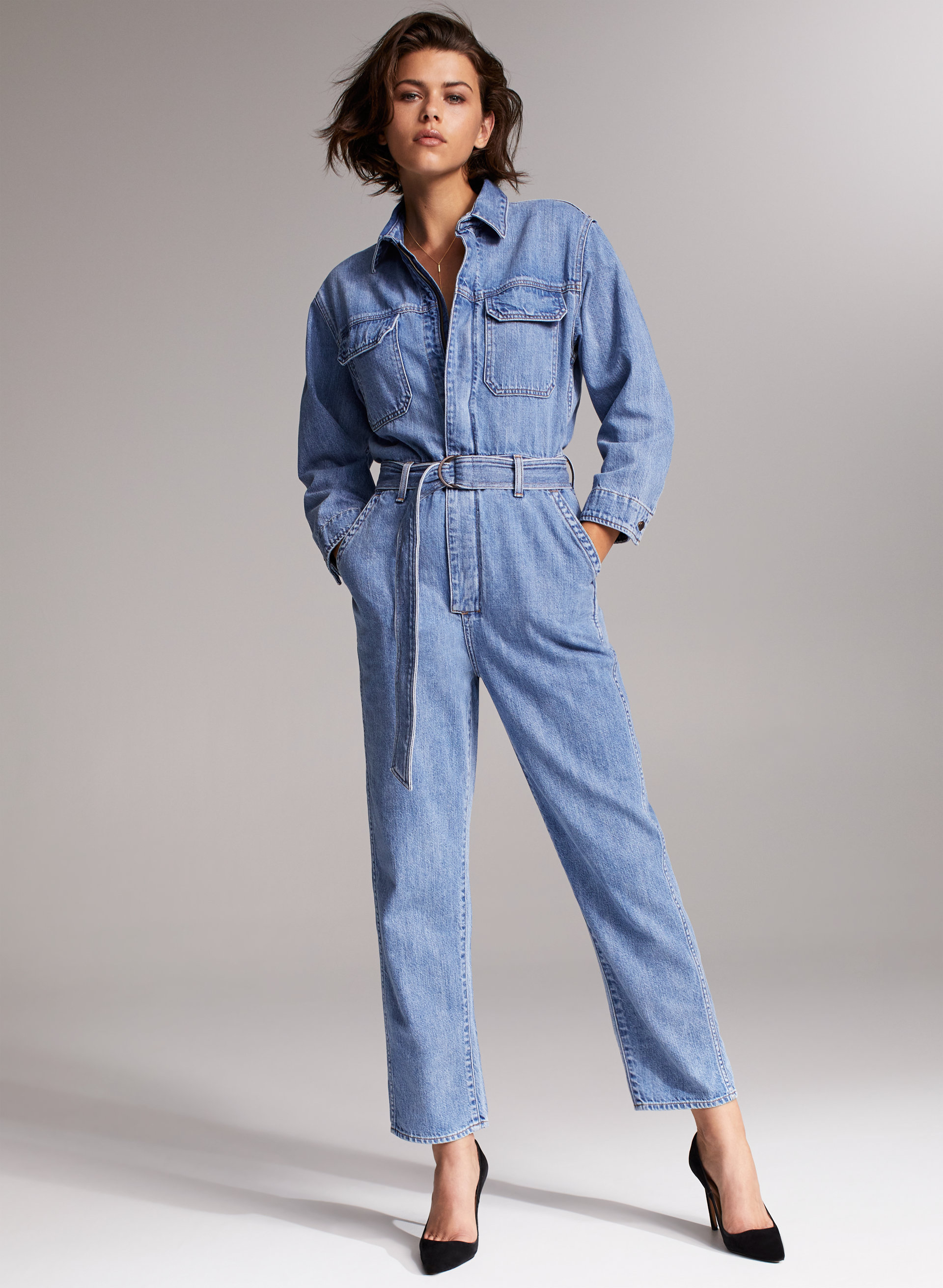 womens boiler suit denim