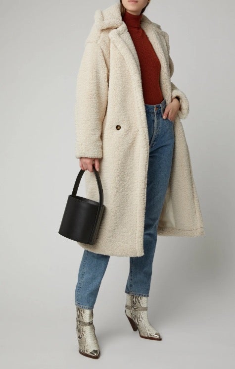 Moda Operandi Daryna Collared Faux Shearling Coat