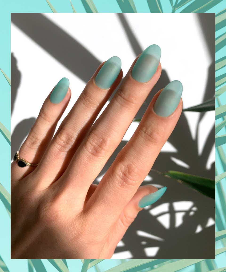 dealer stress Cucumber Seaglass Nails Are New Matte Nail Polish Trend For Fall