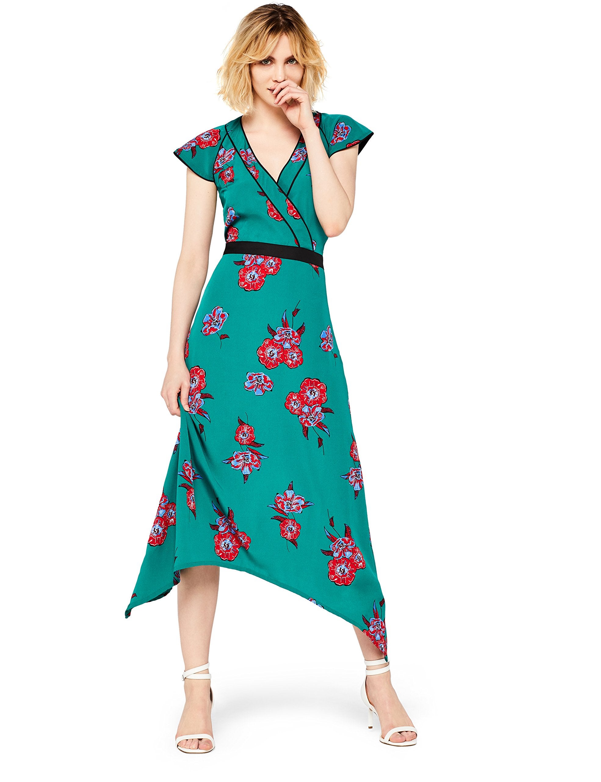 find. + Floral Wrap Dress