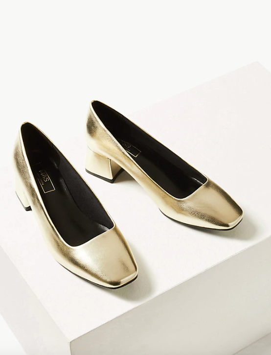 marks and spencer silver shoes