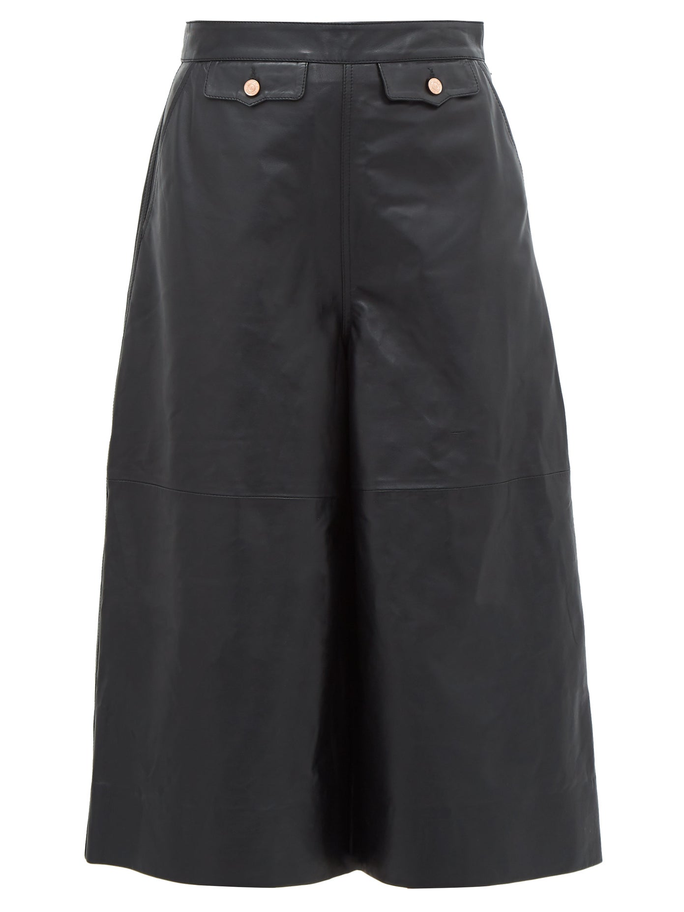 Current/Elliott X Vampires Wife + High-Rise Leather Culottes