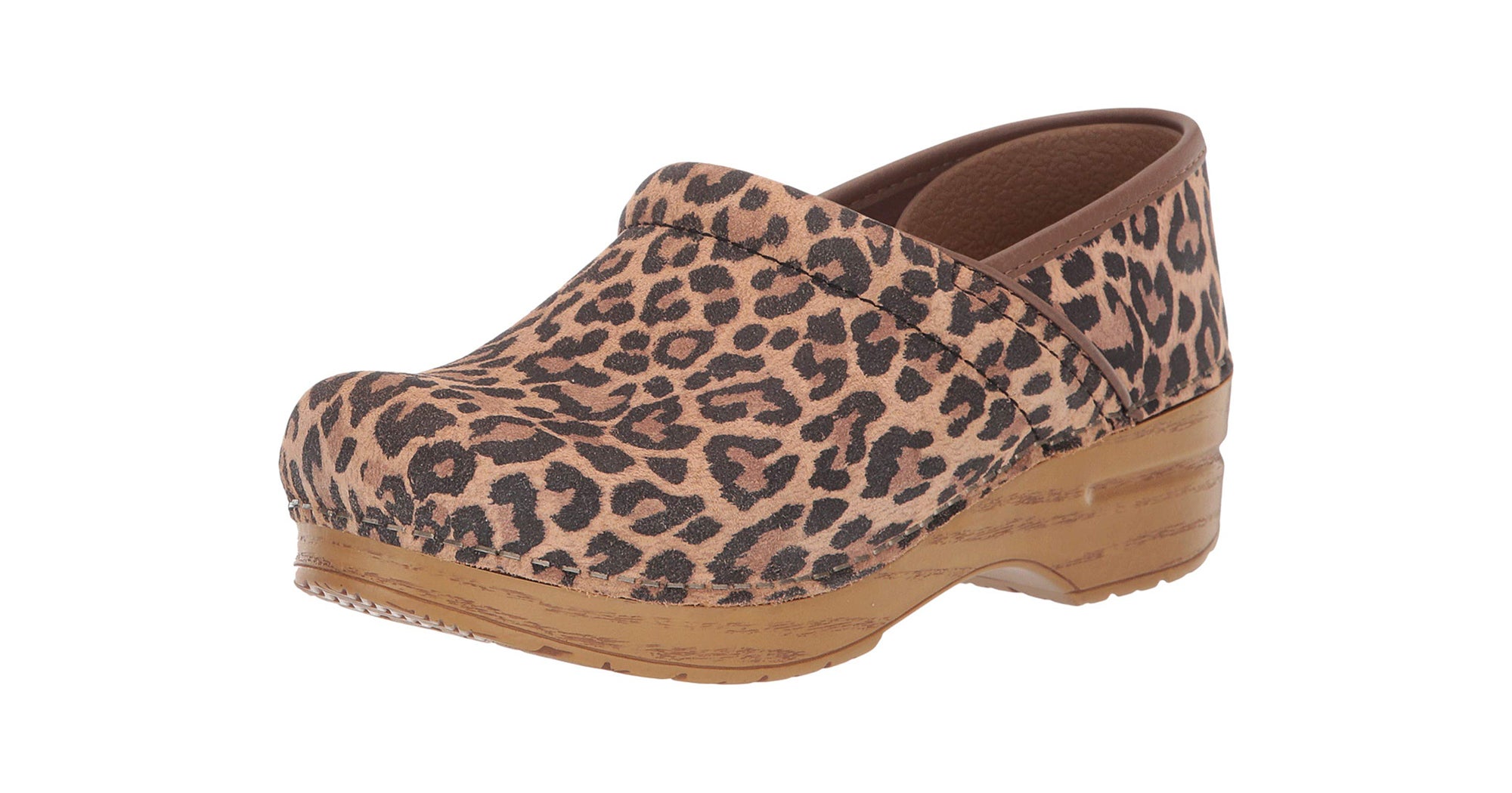 grey leopard dansko