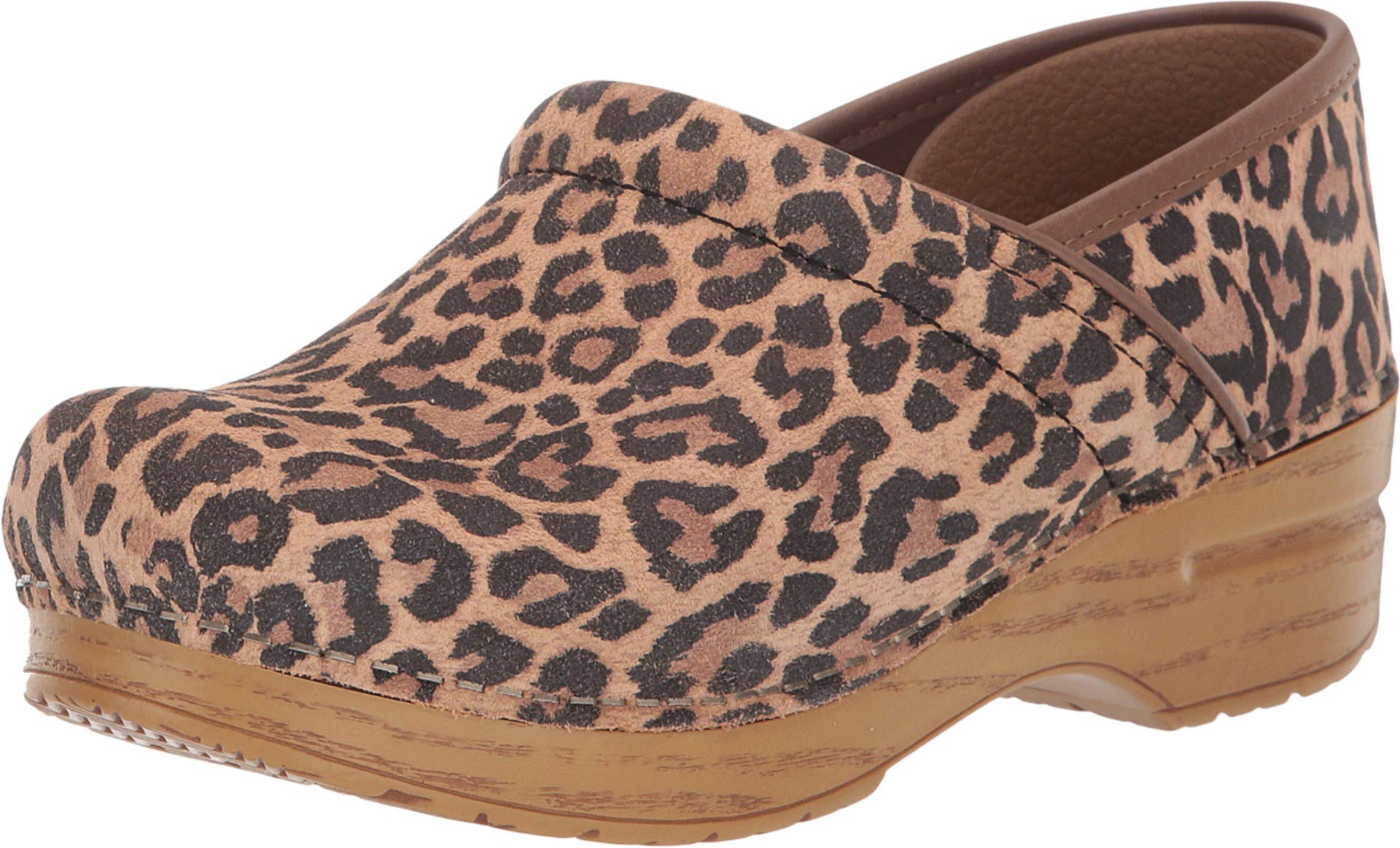 leopard nursing clogs