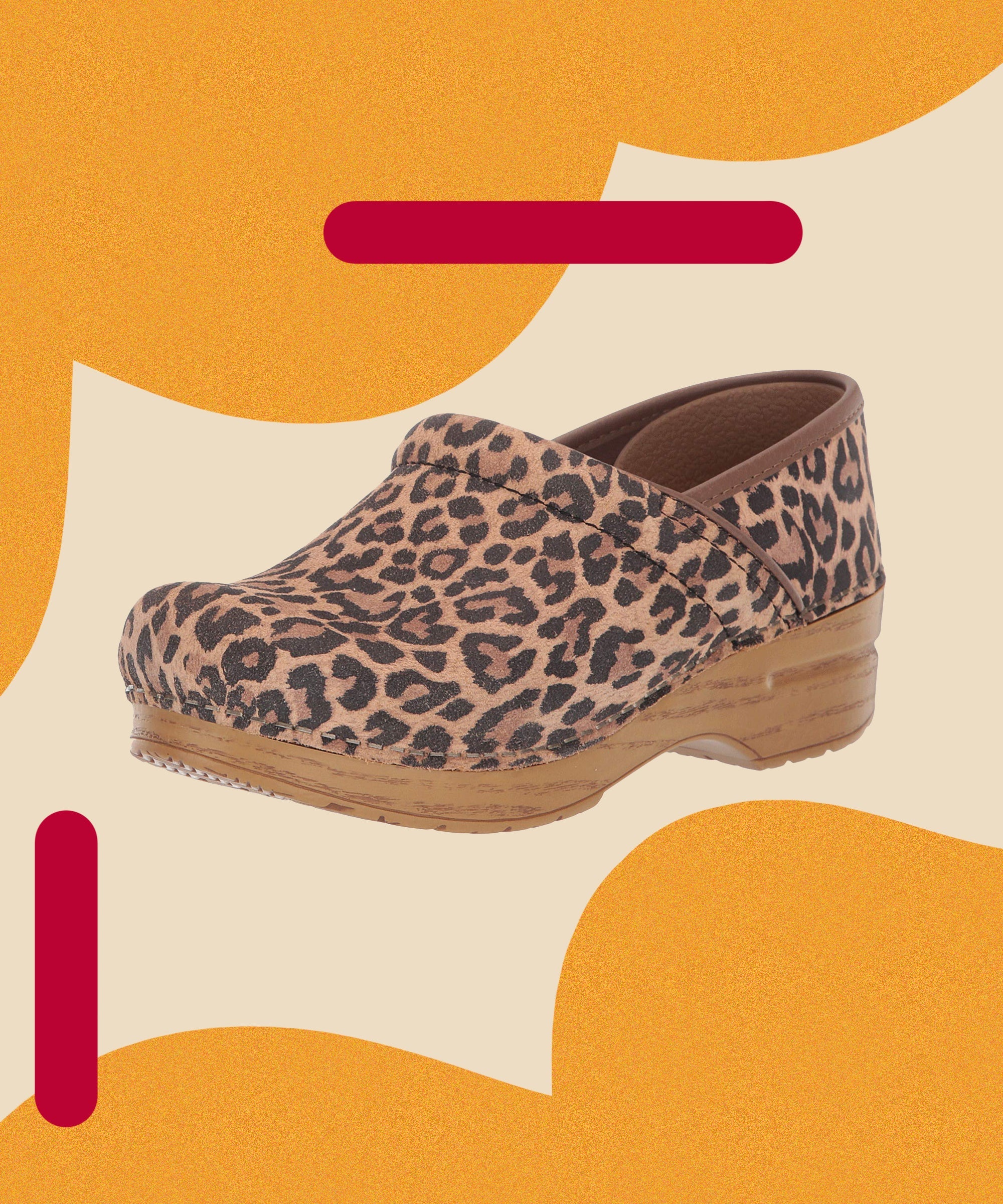 leopard clogs