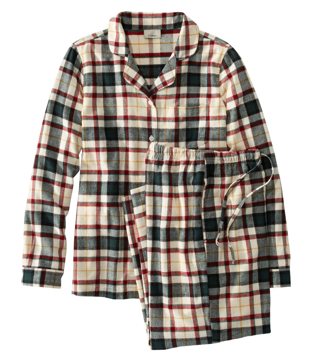 L.L. Bean + Scotch Plaid Flannel Pajamas