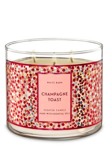 Bath and Body Works Champagne Toast Mini Candles 1.3 oz, (Set of 4)