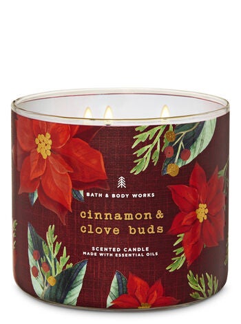 2 Bath & Body Works CINNAMON CLOVE BUDS 3-Wick Scented Wax Large Candle 14.5 oz 