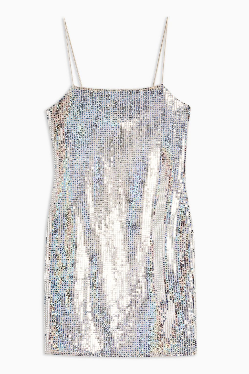 topshop holographic dress