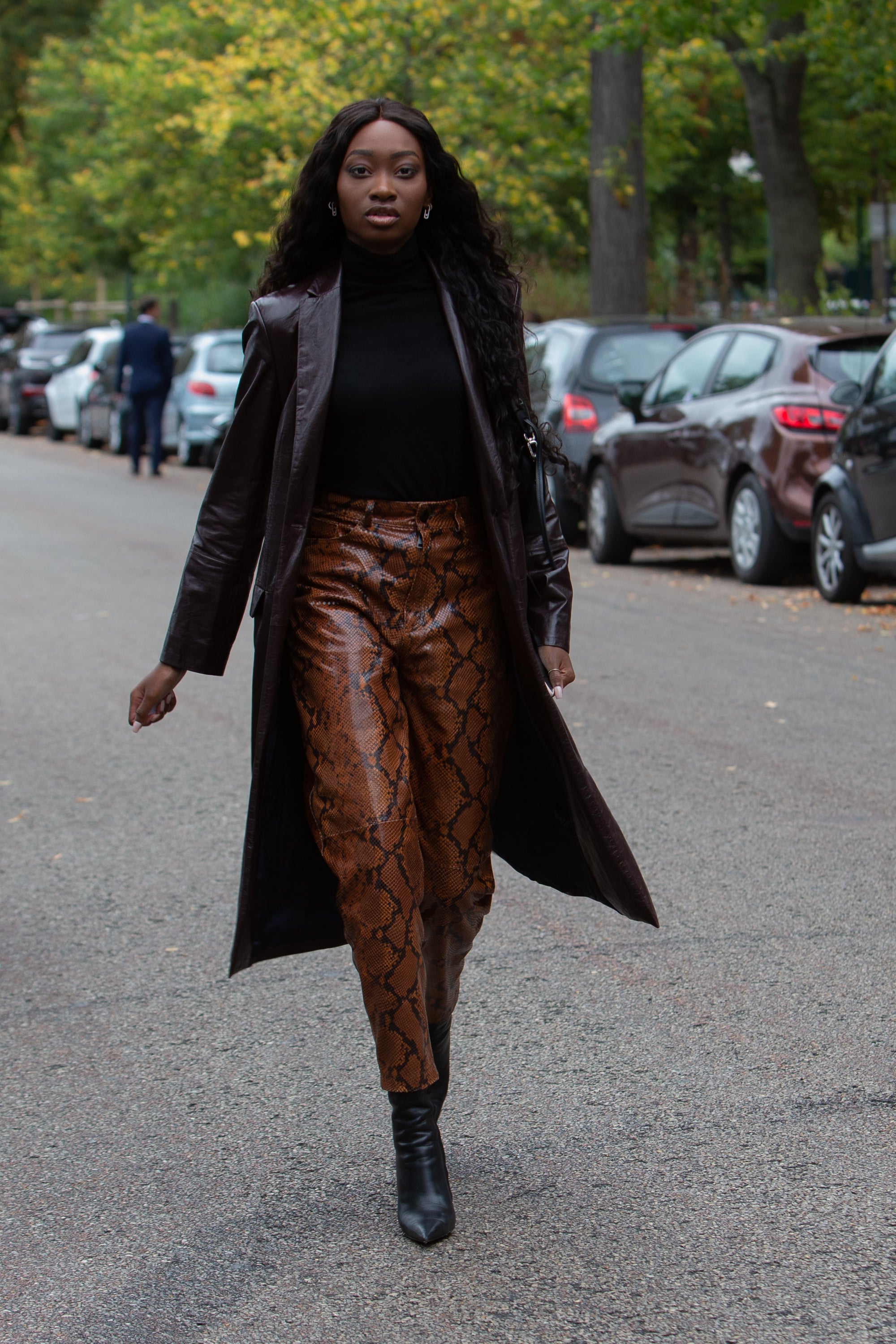 Trendy Black Leather Jacket and Handbag for a Gorgeous Street Style Ap -  Leather Skin Shop