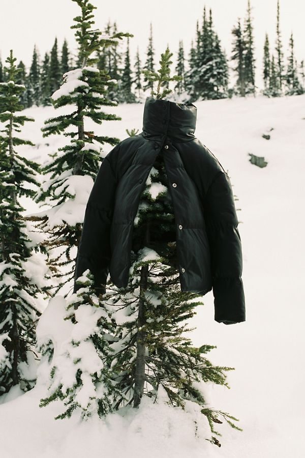 urban outfitters faux leather puffer
