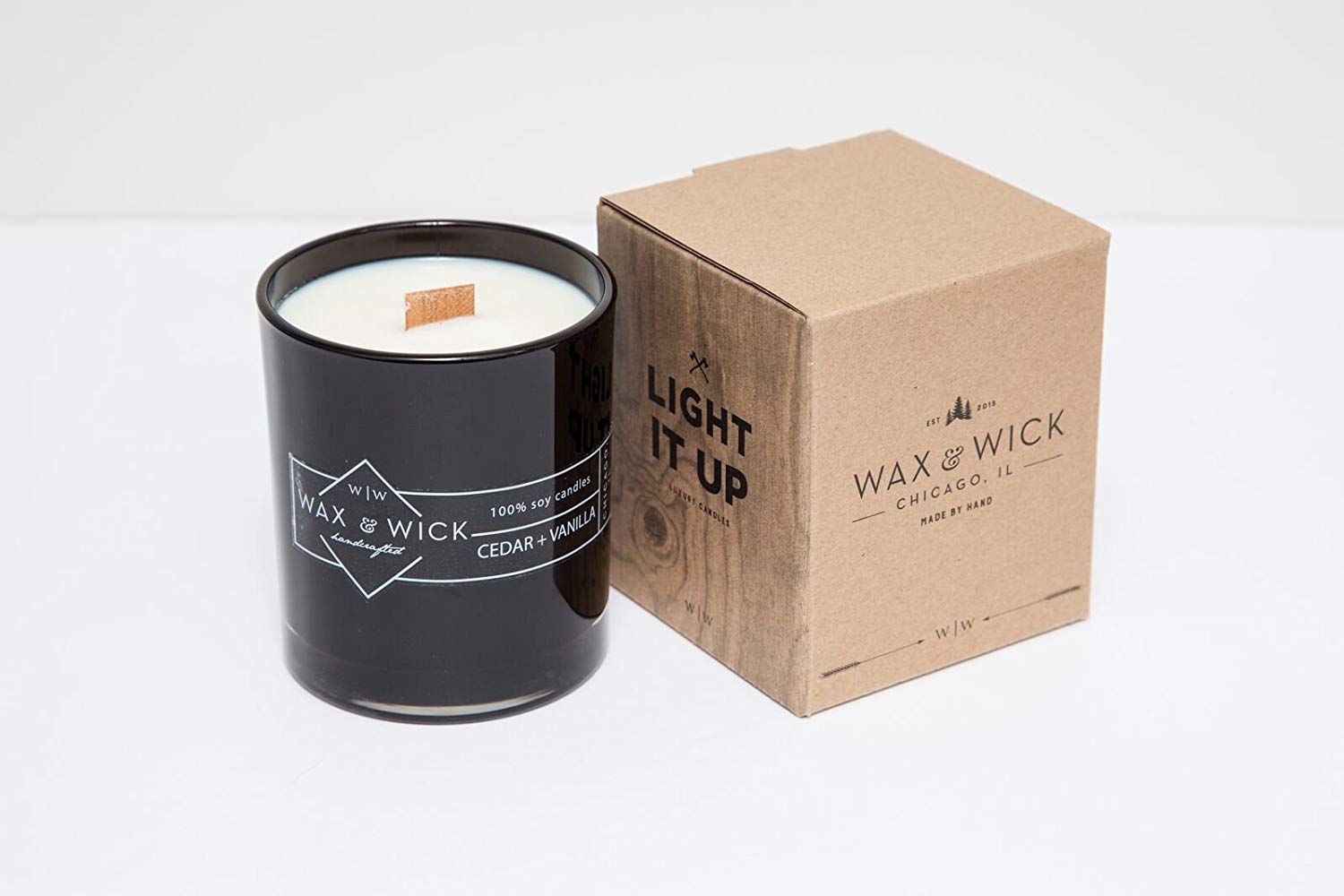 Wax & Wick + Pure Soy Wax with Wood Double Wick