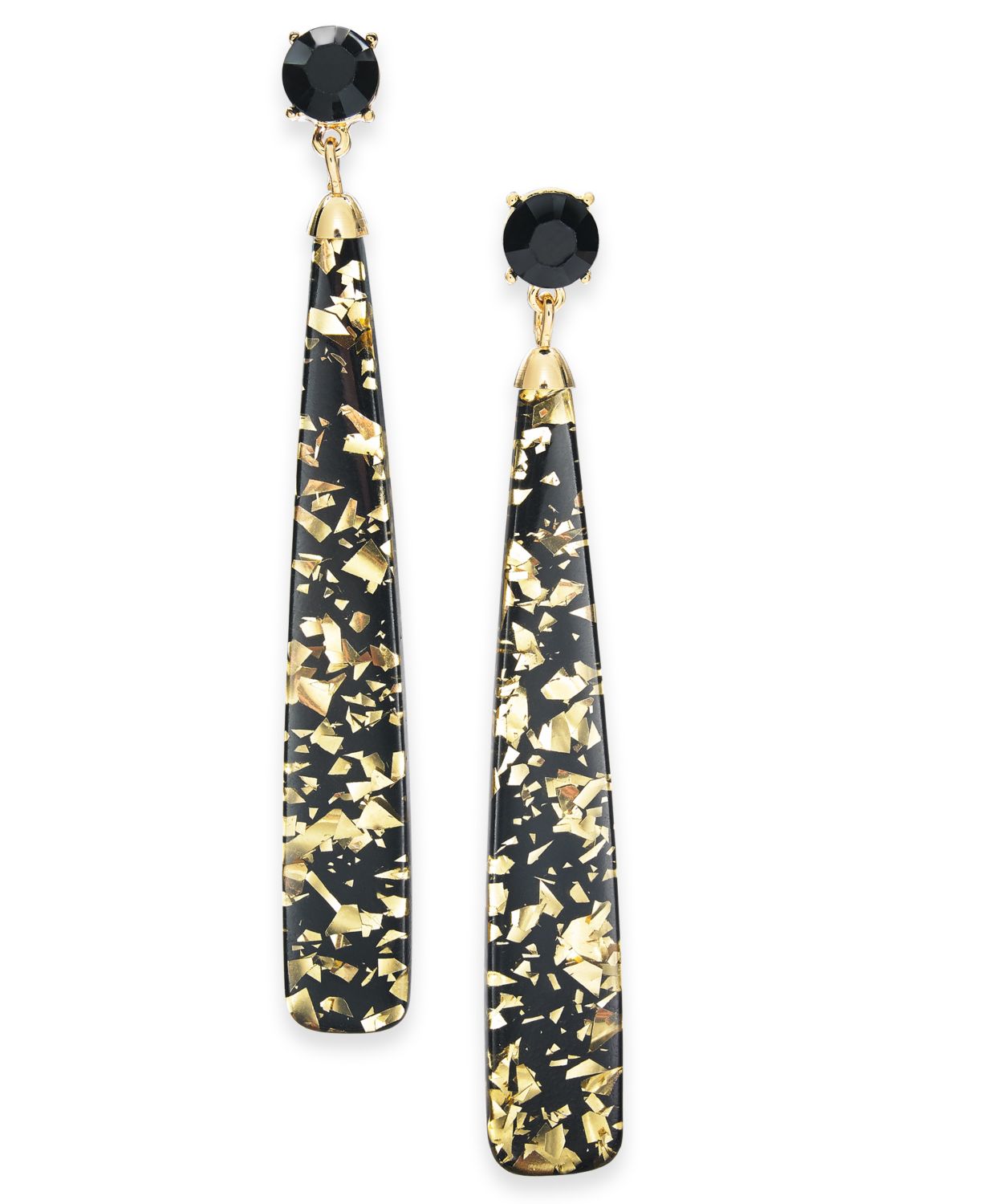 INC International Concepts + GoldTone Stone & Glitter Resin Linear