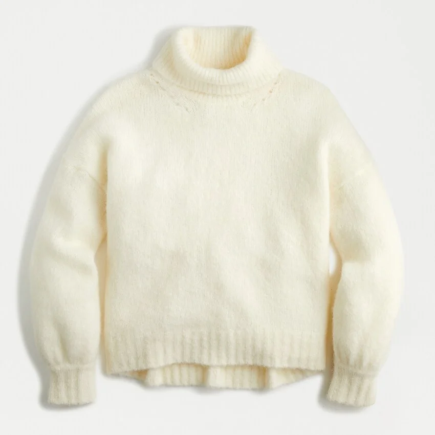 J crew balloon sleeve 2025 turtleneck sweater