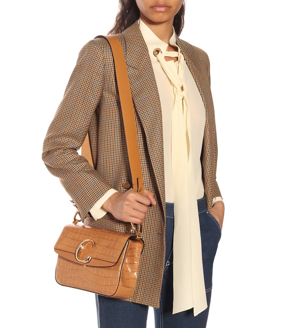 Chloe c 2025 double shoulder bag