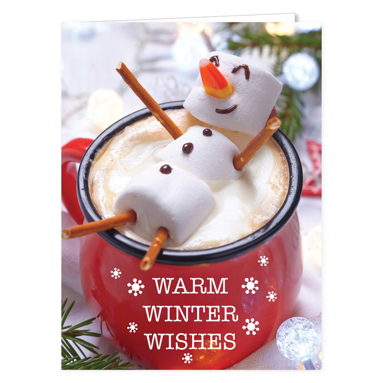 Pack of 25 Greeting Cards Stylish Snowman Hallmark Business Holiday Cards for Employees
