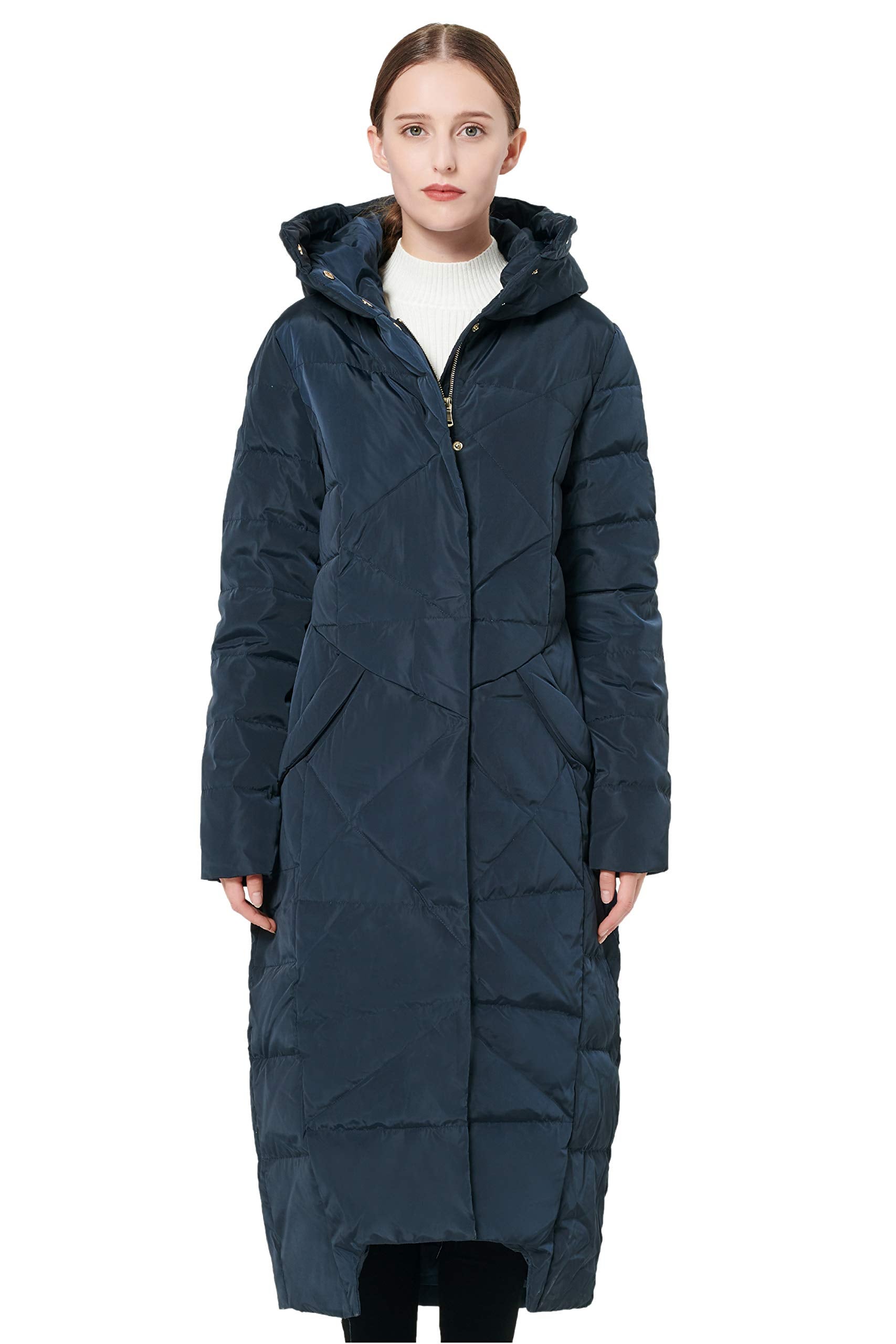 Orolay + Winter Maxi Jacket with Hood