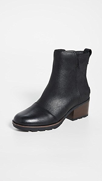 cate waterproof block heel bootie sorel