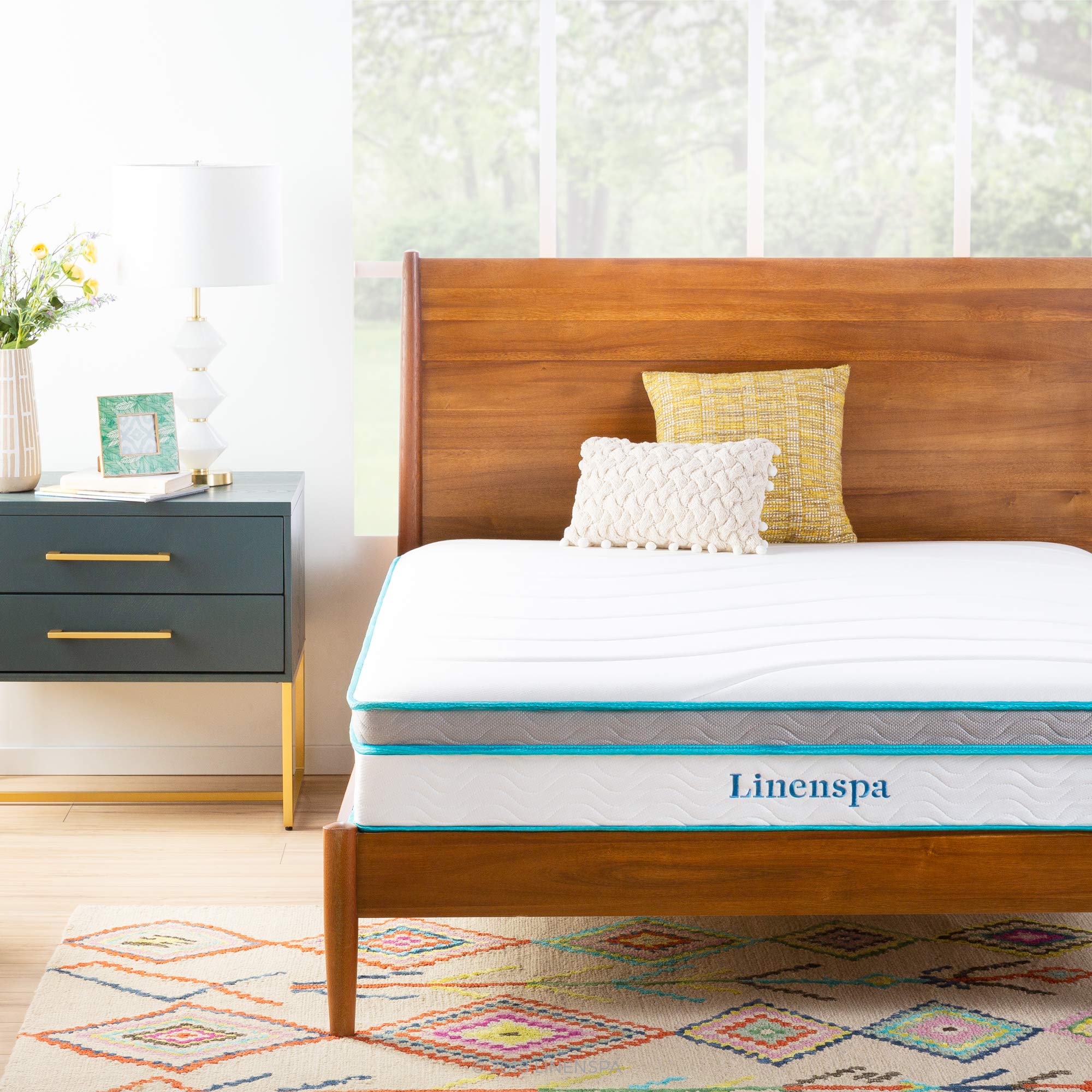 Linenspa + Memory Foam and Innerspring Hybrid Mattress