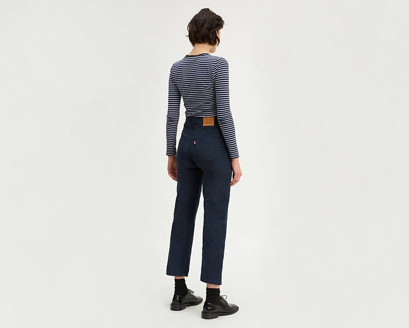 levi's ribcage straight ankle corduroy pants