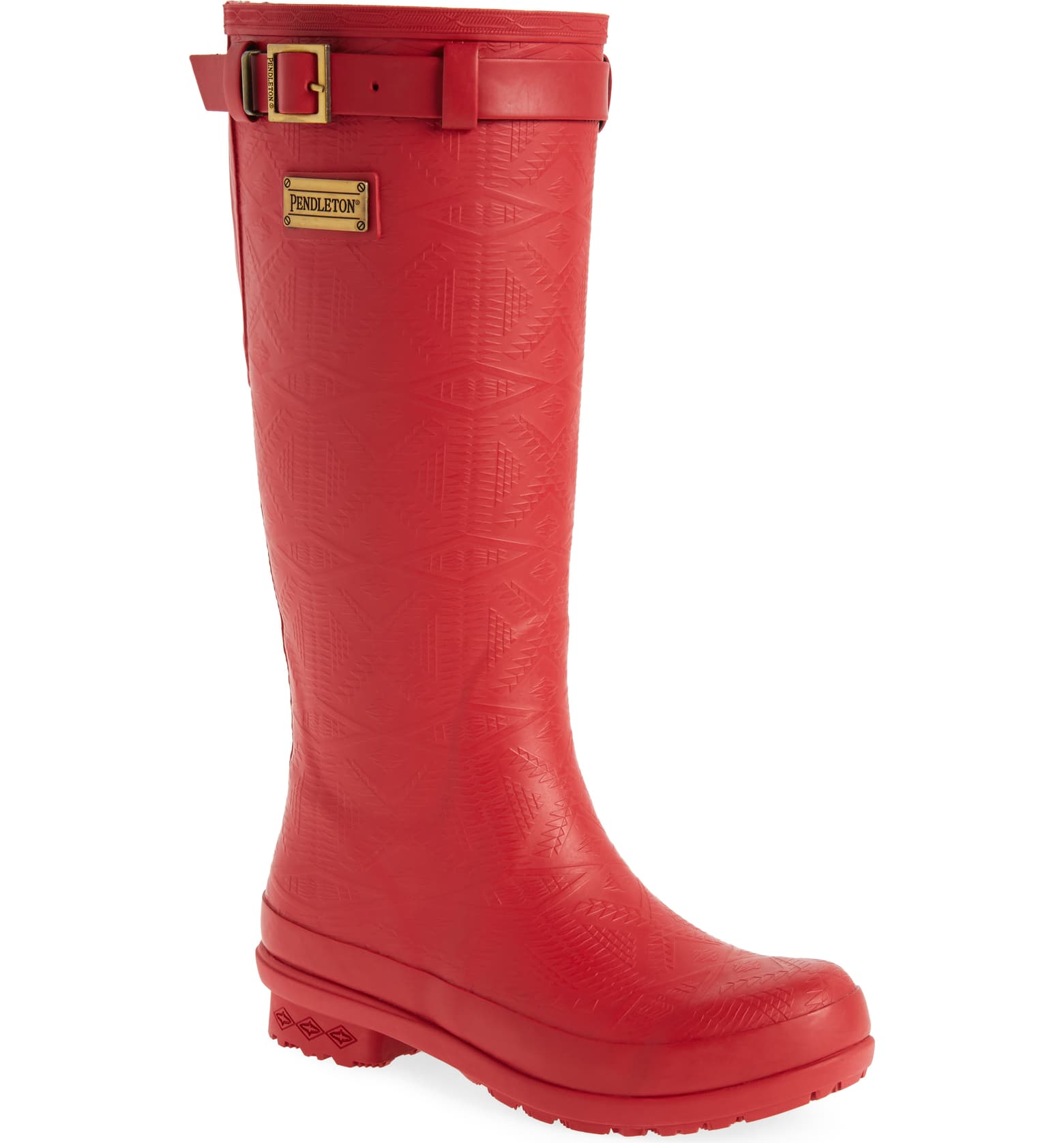 Pendleton + Embossed Tall Waterproof Rain Boot
