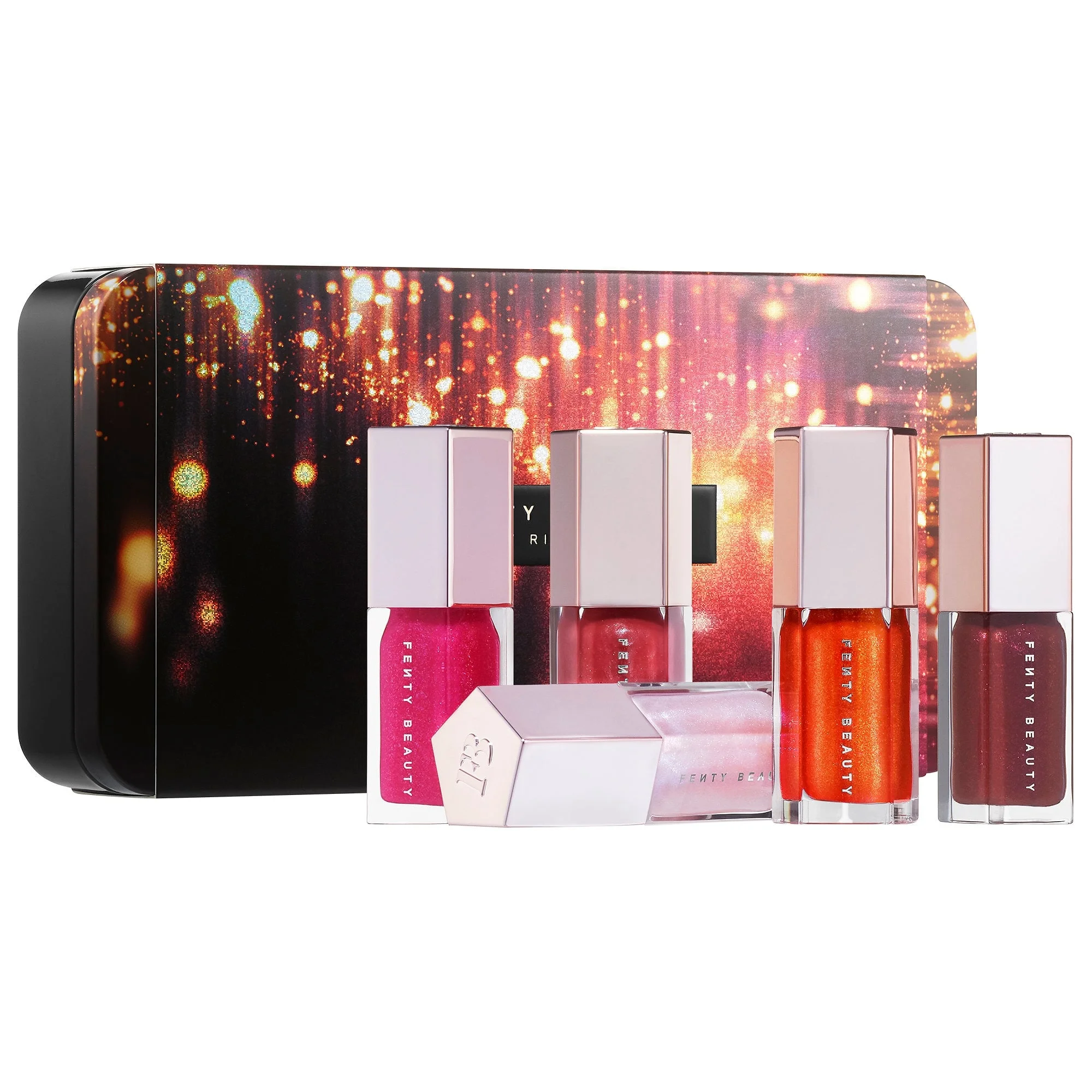 Fenty Beauty By Rihanna Glossy Posse Mini Gloss Bomb Set Fenty Beauty By Rihanna Glossy Posse Mini Gloss Bomb Set