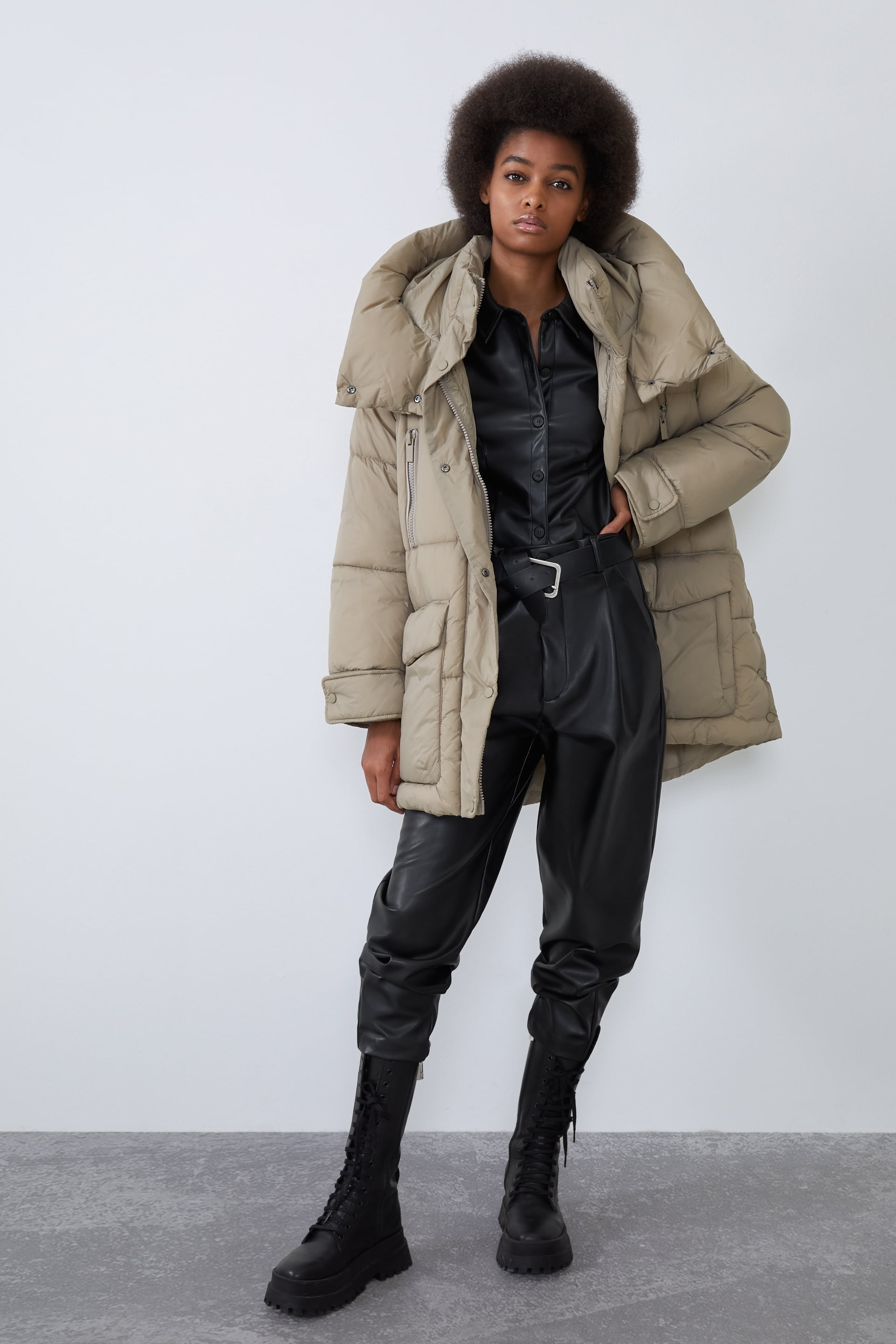 Zara Sorona Dupont Water Repellent Coat