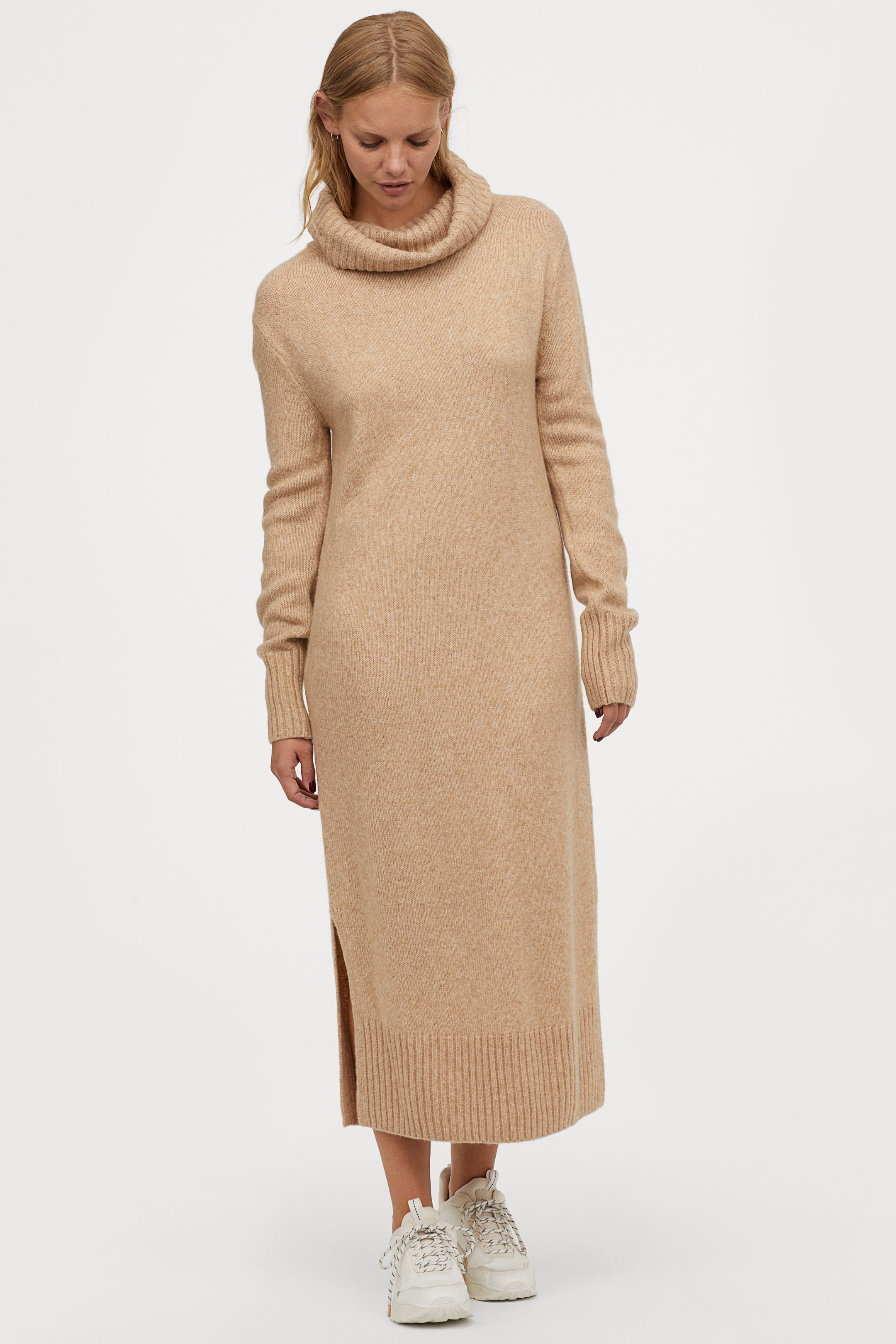 h&m cowl neck dress