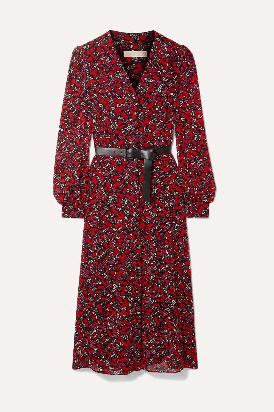 Michael kors woodland shop print georgette dress