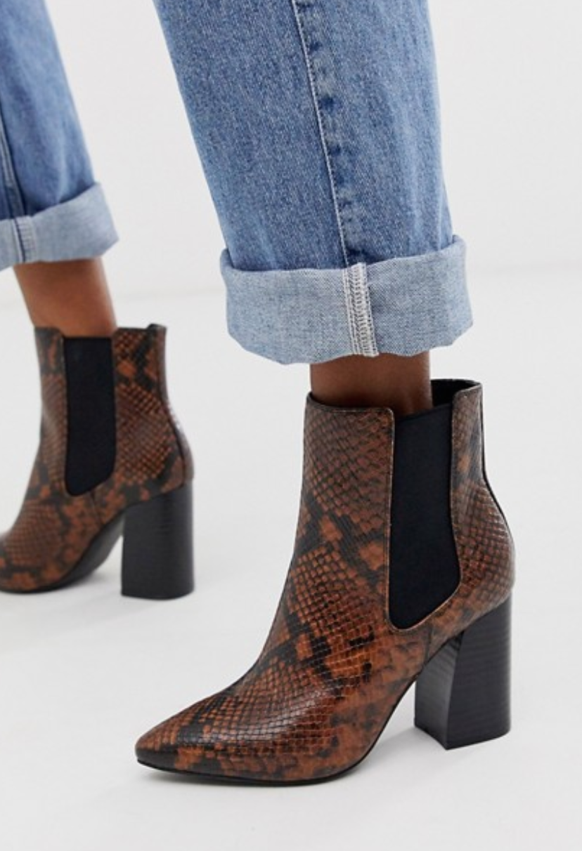 High rise ankle sales boots