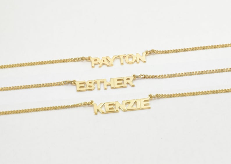 A Monogrammed Necklace Is The Easiest Thoughtful Gift In The Game Monogrammed Necklaces,