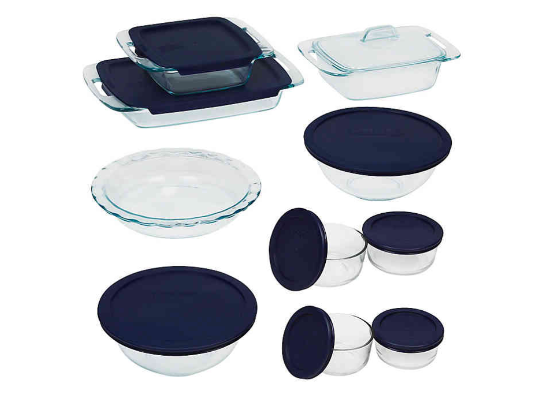 19 piece pyrex best sale
